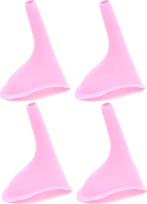 Produktbild von Urinella für Frauen, Weibliches Urinal Silikon Trichter Tragbares Urinal für Frauen Stehend Bis Pinkeltrichter Wiederverwendbarer Frauenurinal(Rot)