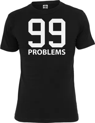Produktbild von Mister Tee 99 Problems Herren T-Shirt Schwarz, Größe: S