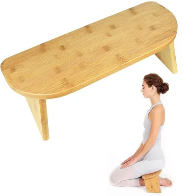 Productafbeelding van Ergonomische Meditatiebank - Vouwbaar van Bamboe
