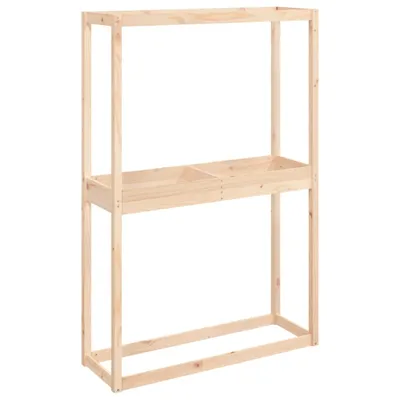 Zdjęcie produktu dla vidaXL Stojak na opony 120x40x180 cm lite drewno sosnowe