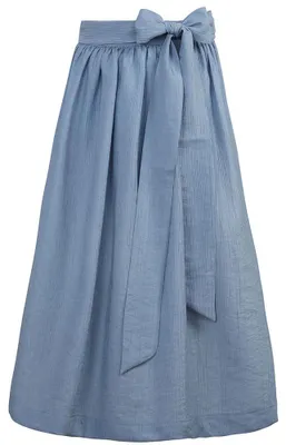 Produktbild von Dirndlschürze Langenstein 70cm Länge himmelblau M
