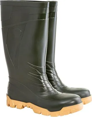 Image de Herren Rubbermistiefel Grün-Gelb,(13159),Pvc,Ob Fo Src, "40",Ce,Fagum