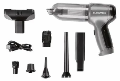 Imagen del producto de CLEANMAXX, juego de 7 piezas de aspiradora de mano inalámbrica, 7,4V, color antracita/negro