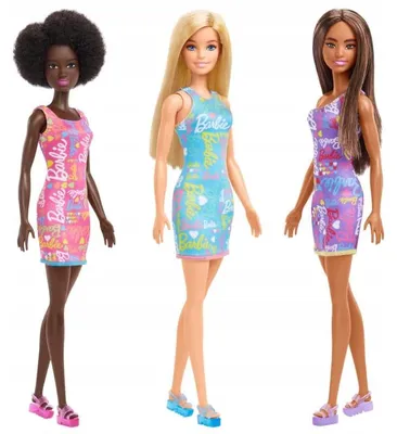 Image de Barbie Poupée Afro Robe Arc-en-ciel GBK92