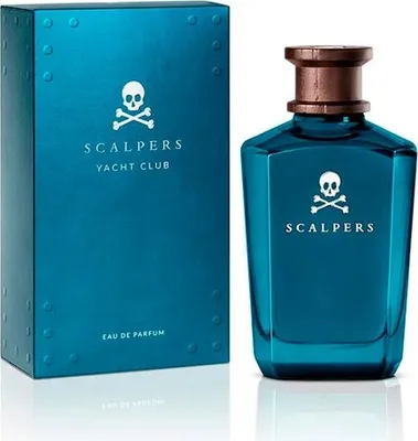 A perfume bottle and its box are displayed against a white background.