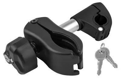 Produktbild von EUFAB 11629 Rahmenhalter abnehmbar kurz Ø 25+30mm, Schwarz/Silber