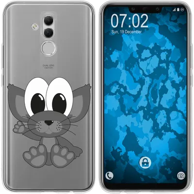 Produktbild von PhoneNatic Case kompatibel mit Huawei Mate 20 Lite Silikon-Hülle Cutiemals M5