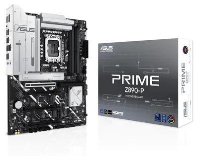 Produktbild von ASUS PRIME Z890-P, Intel, LGA 1851 (Socket V1), Intel Core Ultra (Series 2), DDR5-SDRAM, 192 GB, DIMM