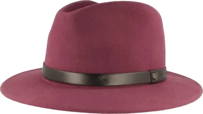 Brixton Outdoor Messer Fedora aus 100% Wollfilz in rot