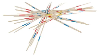 Immagine prodotto di Gioco Mikado in legno XXL 75 cm in sacchetto portaoggetti - 31 pezzi - Gioco di società
