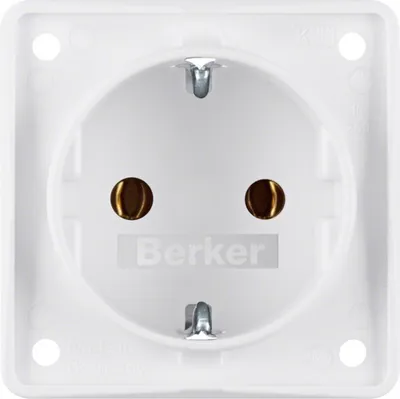 Produktbild von Berker 947782502 - Typ F - Weiß - IP44 - 250 V - 16 A