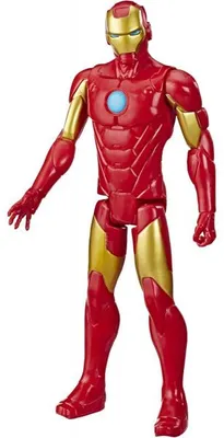 Image de Figurine articulée : iron man 30 cm - avengers héros titan - marvel - hasbro - g7873