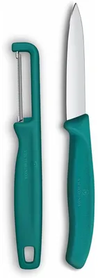 Produktbild von Victorinox Swiss Classic Gemüsemesser Set mit Sparschäler, 2-tlg., Grün