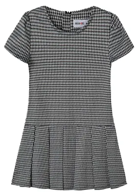 Produktbild von Minoti - Kleid für Mädchen, Faltensaum MN229 (104) (Schwarz)