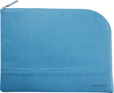 Produktbild von Rhodia Rhodiarama Etui aus Kunstleder Reißverschluss, 21x28 cm Türkis 116736C