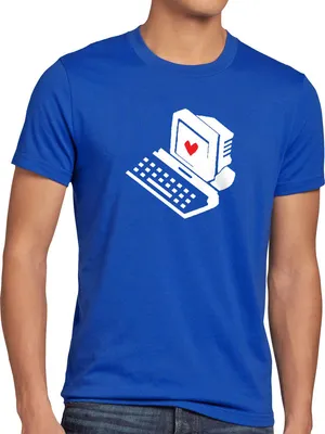 Produktbild von style3 Sheldon Computer Love T-Shirt Herren, Größe:5XL, Farbe:Blau