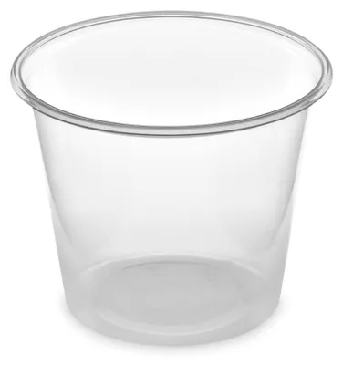 Produktbild von 50 Dressingbecher Dipbecher Saucenbecher o. Deckel 125 ml Ø 70 x 57 mm klar