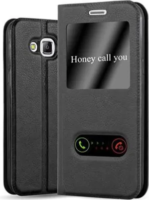 Produktbild von Cadorabo Schutzhülle für Samsung Galaxy J5 2015 Hülle in Schwarz Handyhülle Book Case Cover Etui