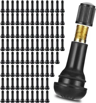 Productafbeelding van Onf3 - 100 Stuks Tr414 Rubberen Ventiel - Snelle Montage - Zwart