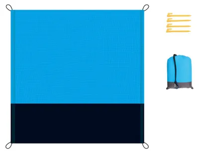 Produktbild von Camp Active Camping Zubehör KomplettSet - Zelt Abdeckplane Camping 2 x 2,1m - Vorzeltteppich für Camping - Plane mit ösen - Inkl. Gewebeplane und Trag
