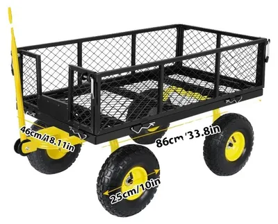 Obrázek produktu pro Zahradní vozík, nosnost 400 kg, design 2 v 1, vozík 2 v 1