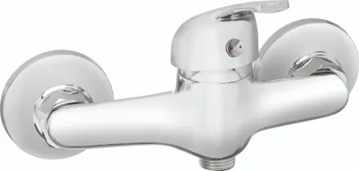 Produktbild von BADLAND Brausearmatur Wasserhahn MITRIS Brausebatterie für Badezimmer in Silber
