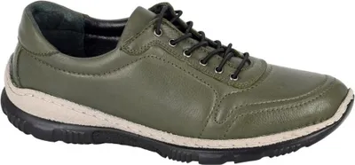 Image de Mod Comfys - Chaussures pour femmes, cuir DF4545 (39,5 EU) (Olive)