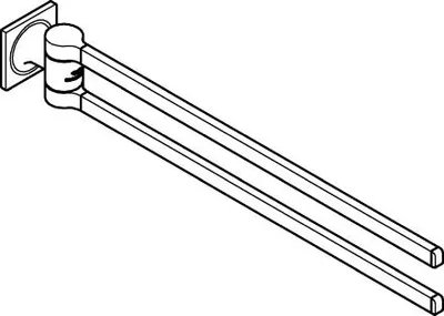 Produktbild von GROHE Doppel-Handtuchhalter Allure 40342_1, schwenkbar, warm sunset gebürstet