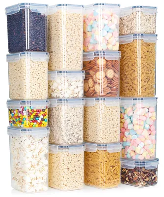 Produktbild von Omgoods – Set mit 16 luftdichten Aufbewahrungsbehältern, BPA-frei, für die Organisation der Küche