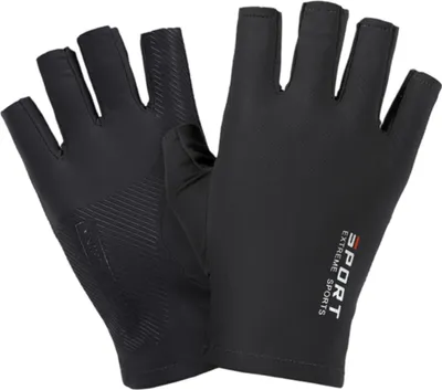 Produktbild von Halbfingerhandschuhe aus Eisseide für Damen und Herren – ideal zum Reiten, für Fitness und Freizeit. Hochelastisch, komfortabel und mit Sonnenschutz.