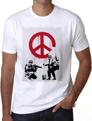 Produktbild von Herren Grafik T-Shirt Soldaten des Friedens – Soldiers Of Peace – Öko-Verantwortlich Vintage Jahrgang Kurzarm Lustige Druck Geburtstag Geschenk Mann
