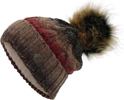 Produktbild von Strickmütze mit Bommel in 3 Farben