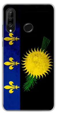 Image de 1001Coques - Coque silicone compatible avec Huawei P30 Lite - Motif drapeau guadeloupe - Design original imprimé en France