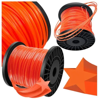 Produktbild von Starke Schneidfaden für Freischneiderköpfe 2,4 mm x 100 m 5-winklig