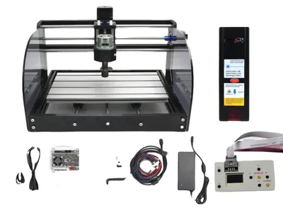 Obrázek produktu pro CNC gravírovací stroj, 3osé provedení, výkonný motor vřetena, laser ADD offline+20 W