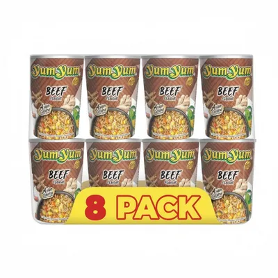Produktbild von 8er-Pack Yum Yum Instantnudeln Rind CUP 70g