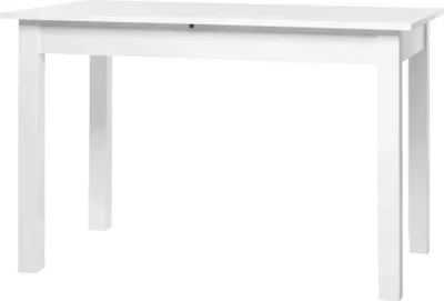 Produktbild von Esstisch Esszimmertisch 120 - 160 cm ausziehbar weiß - COBURG  - Die Möbelfundgrube