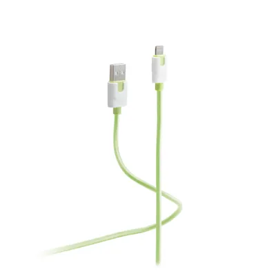 Produktbild von USB-Ladekabel A Stecker auf 8-pin Stecker grün, 2m