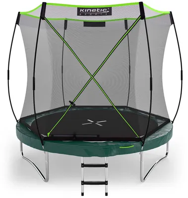 Produktbild von KINETIC SPORTS Trampolin Federlos-Design 'Bungee Safety Elite' Ø 244/305/366 cm - Outdoor Gartentrampolin für Kinder