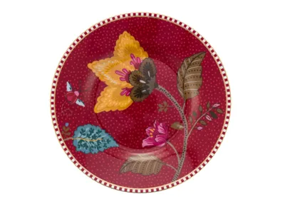 Produktbild von PIP STUDIO Blooming Tales Fantasy Dark Red Petit Four Brotteller 12cm 69