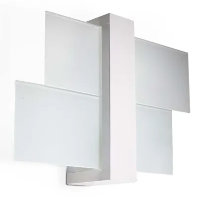 Image de Applique FENIKS 1 blanc 1xE27 15W bois/verre 30x12x43cm Sollux Lighting