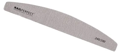 Obrázek produktu pro NailPerfect Feile, nástroje NailPerfect, pilník Halfmoon, 240/240, 1 kus