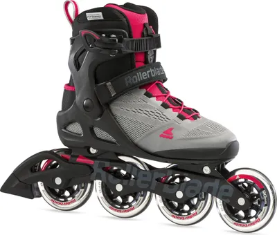 Produktbild von Rollerblade Macroblade 90 W, Erwachsene, Weiblich, Schwarz, Grau, Pink, Einfarbig, Hoher Stiefel, Schwarz, Pink, Durchscheinend