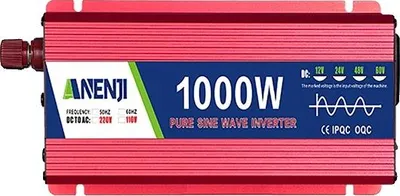 Produktbild von Wechselrichter, reine Sinuswelle, hohe Leistungskapazität, 1000W-a, 24V