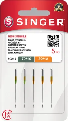 Produktbild von Singer Nähmaschinennadeln Stretch 2045 Stärke 70 und 80 a 5 Stück