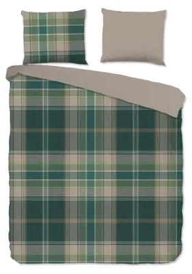 Obrázok produktu pre Dobré ráno, obliečka na prikrývku "Dirkje" – zelená – (200x220 cm) – 100 % bavlna