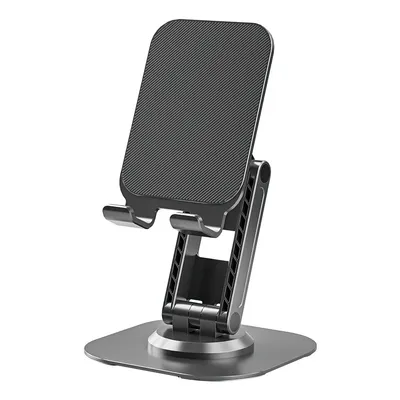 Produktbild von 360° drehbarer Handyhalter, tragbarer klappbarer Handyhalter, Winkel- und Höheneinstellbar, für alle Smartphones, iPhone、iPad、 Tablet - schwarz