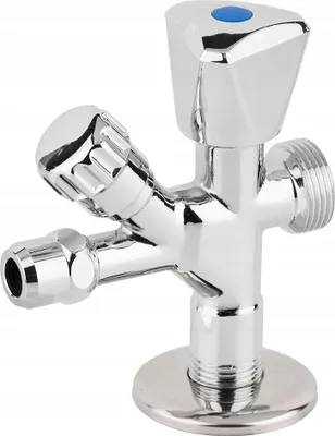Immagine prodotto di Valvola angolare combinata 3/4x1/2x3/8 per lavatrice e lavastoviglie