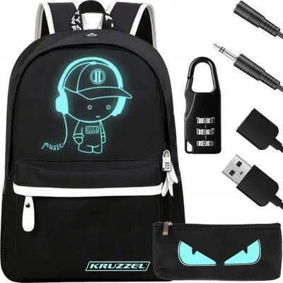 Obrázek produktu pro Kruzzel 19374 USB svítící batoh