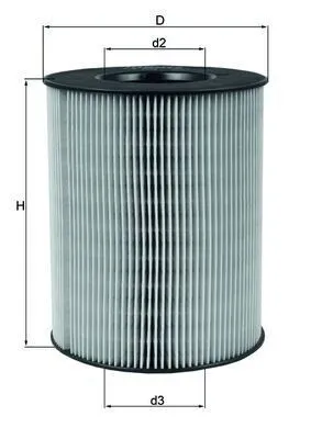 Produktbild von MAHLE LX 794 Luftfilter passend für MERCEDES-BENZ A-Klasse (W168)